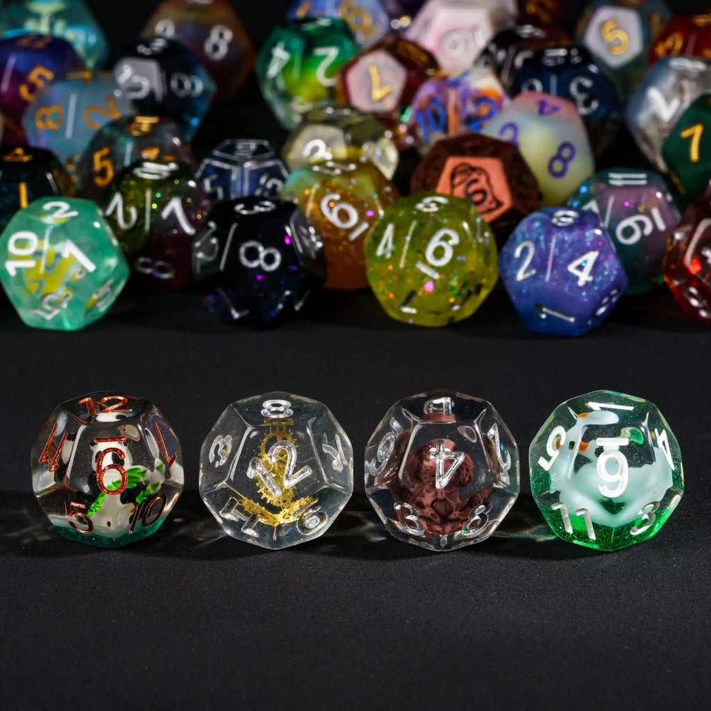 7Pcs Polyhedral Dice Set Random Color