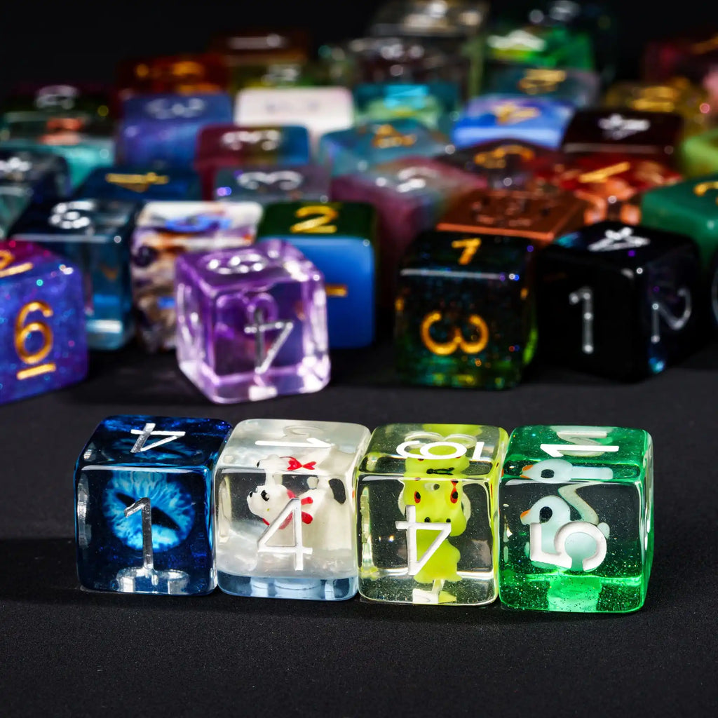 7Pcs Polyhedral Dice Set Random Color