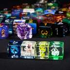 7Pcs Polyhedral Dice Set Random Color