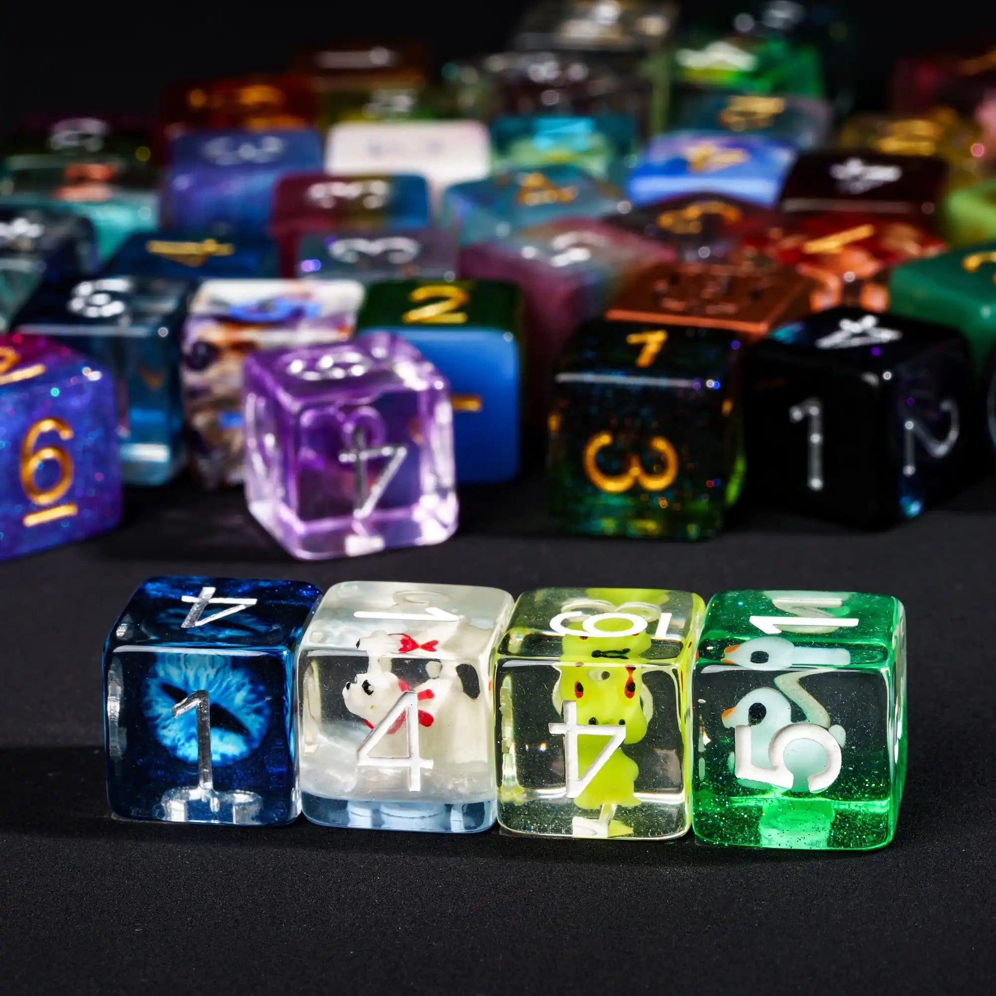 7Pcs Polyhedral Dice Set Random Color