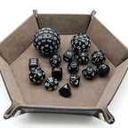 15pcs Polyhedral Dice Set D3-D100