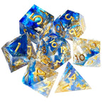 7Pcs Resin Polyhedral Dice Set with Sharp Edges