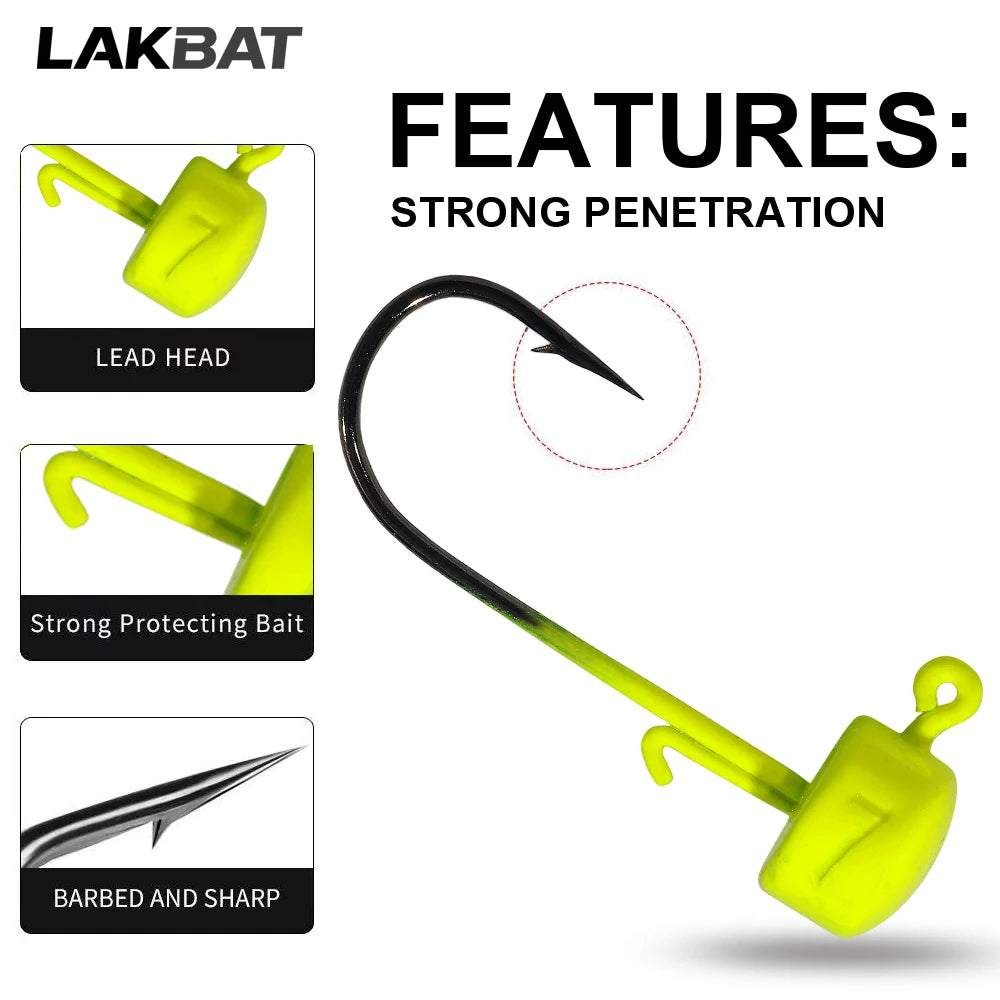 Lakbat Ned Rig Mushroom Jig Heads