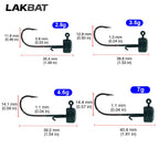 Lakbat Ned Rig Mushroom Jig Heads