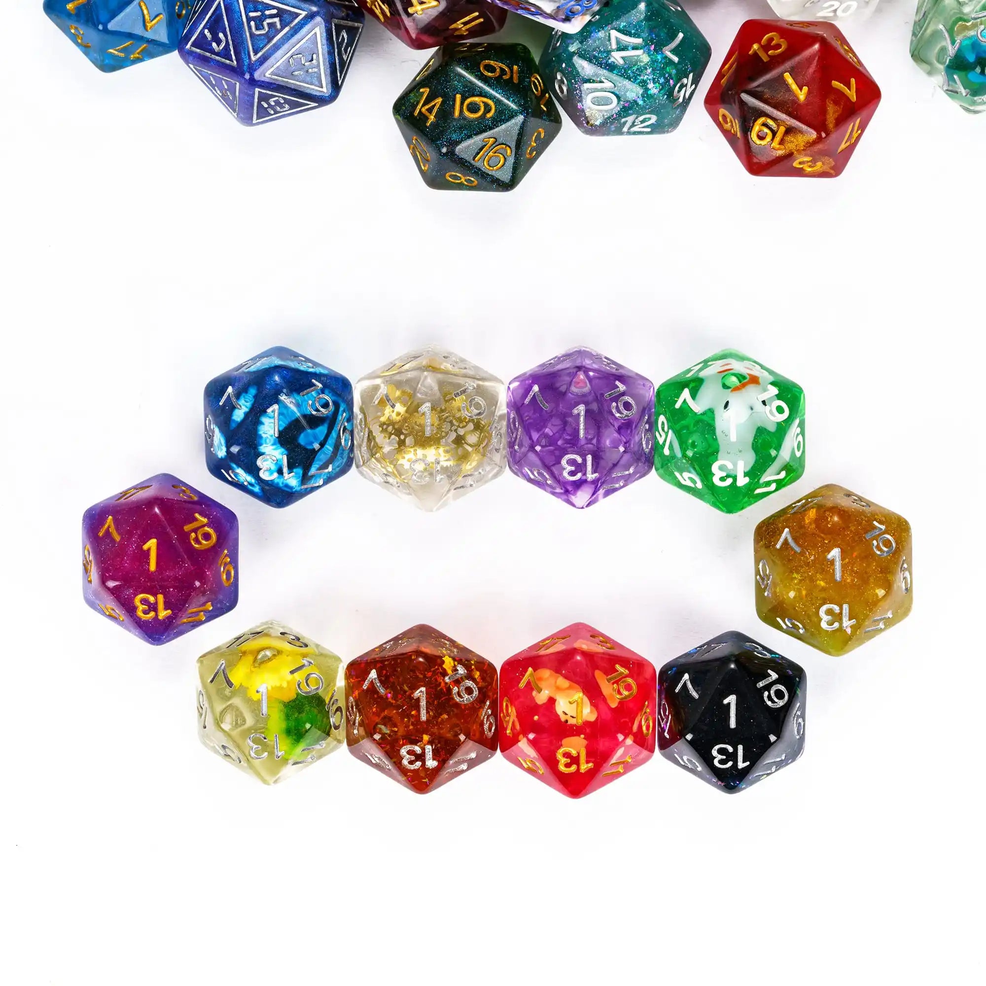 7Pcs Polyhedral Dice Set Random Color