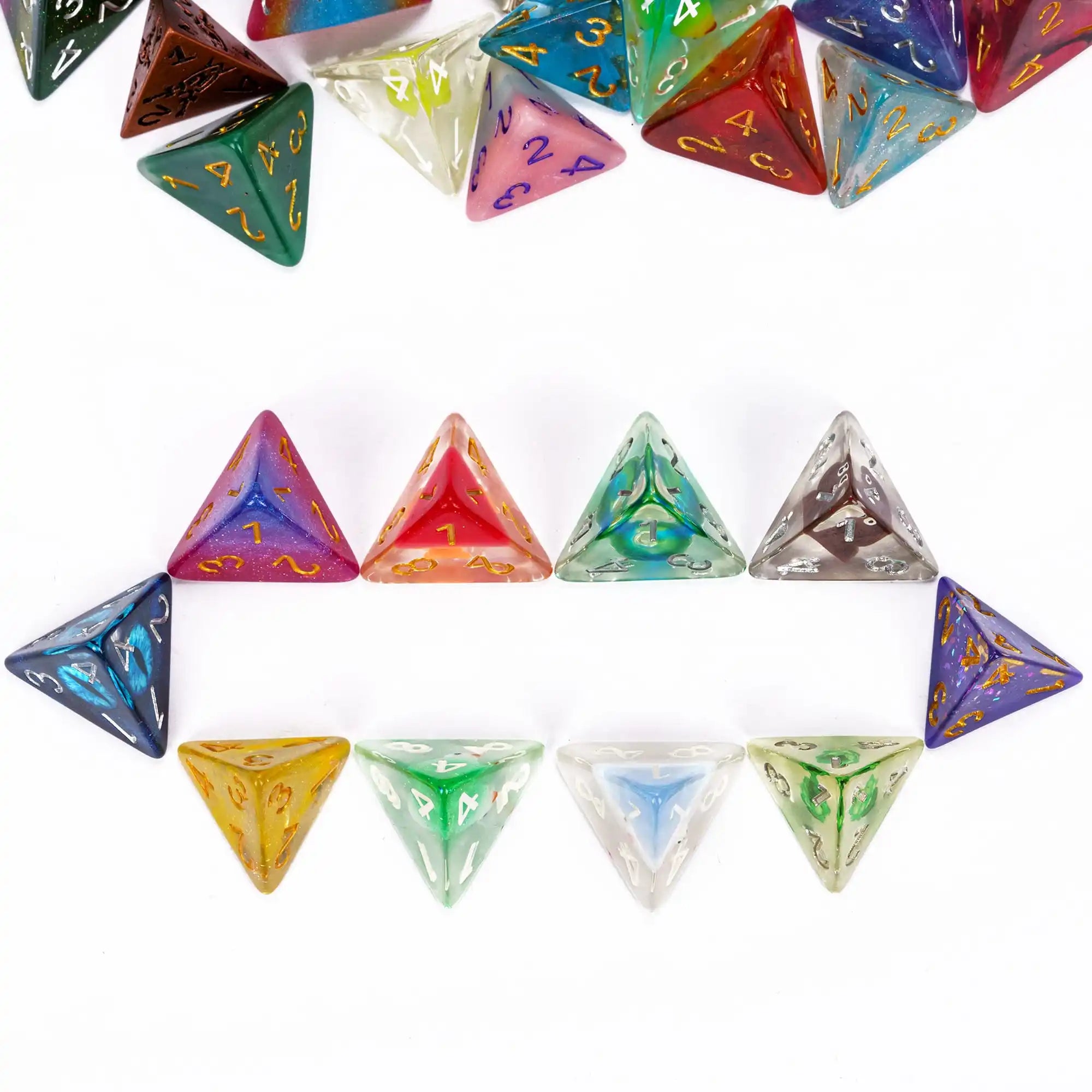 7Pcs Polyhedral Dice Set Random Color